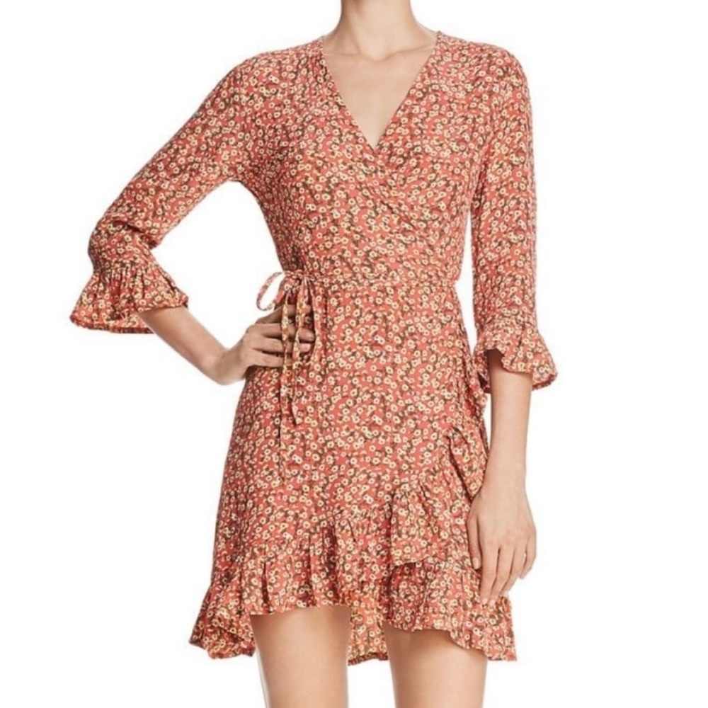 Faithful the brand dress wrap dress size L